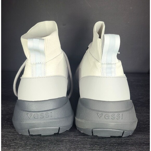 Vessi Stormburst High Top Men Size 9 Waterproof Sneaker Dark Grey/Light Grey NEW main image 6